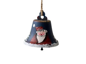 Campanita metal decorada Navidad 
